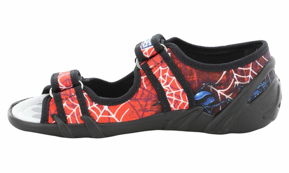 Kapcie dziecięce tekstylne sandałki na rzepy