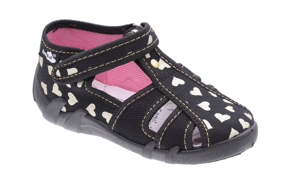 kapcie dziecięce obuwie tekstylne na rzep