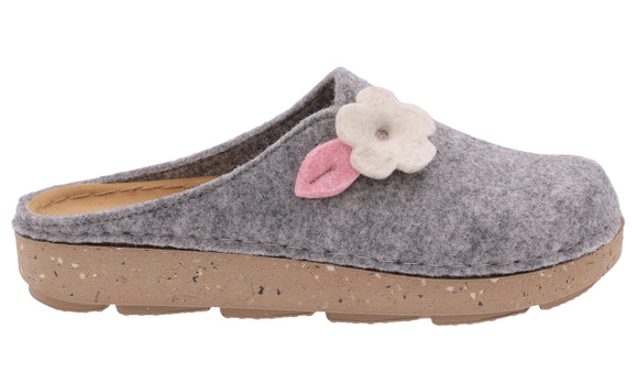 Kapcie damskie obuwie domowe filcowe