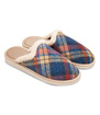 Kapcie damskie obuwie domowe w kratę