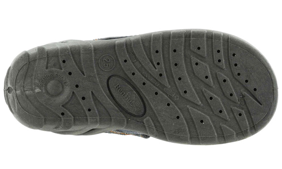 Kapcie dziecięce tekstylne sandałki na rzepy