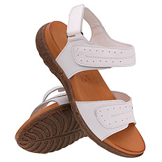 Sandały damskie profilaktyczne na rzepy