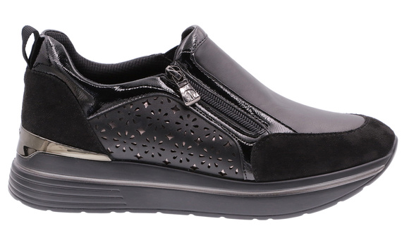 Obuwie damskie sportowe sneakers na suwak