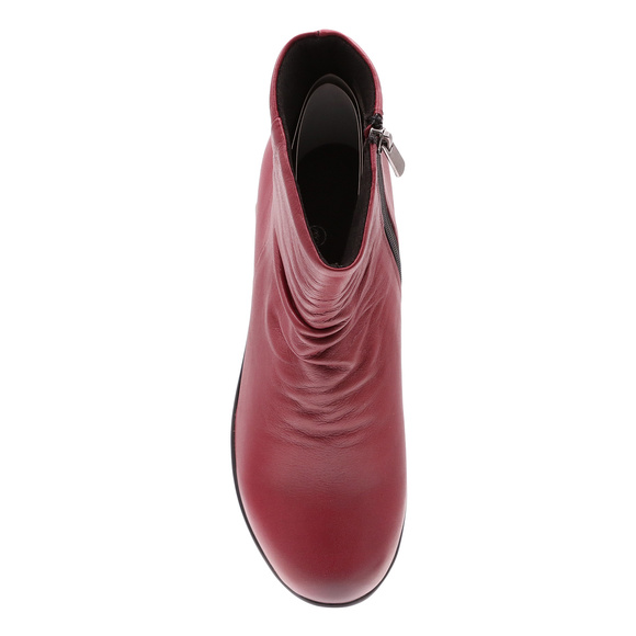 Buty damskie botki skórzane na suwak