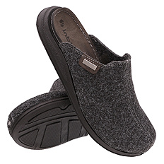 Kapcie męskie klapki profilaktyczne Filcowe na rzep