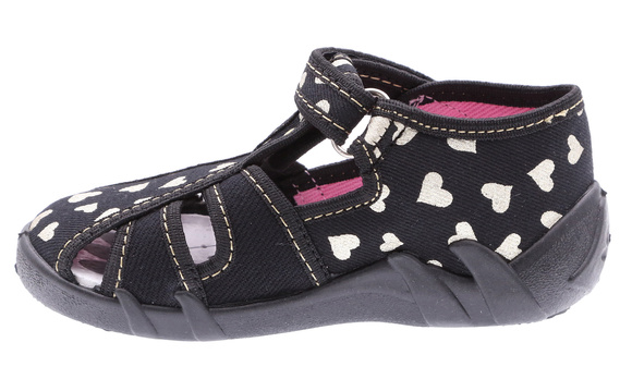 kapcie dziecięce obuwie tekstylne na rzep