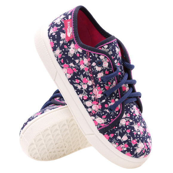 Kapcie dziecięce obuwie tekstylne trampki sznurowane