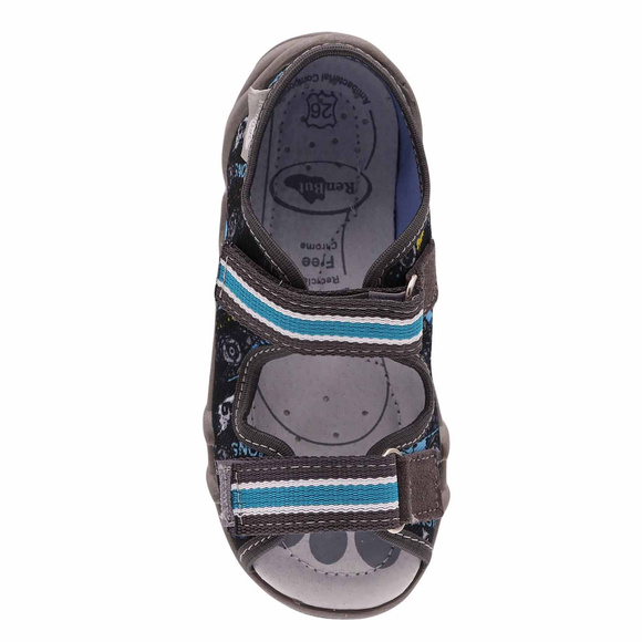 Kapcie dziecięce tekstylne sandałki na rzepy