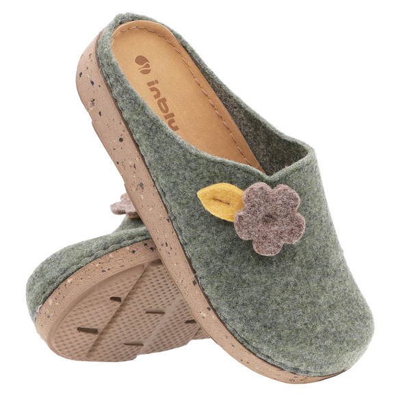 Kapcie damskie obuwie domowe filcowe