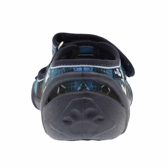 Kapcie dziecięce tekstylne sandałki na rzepy