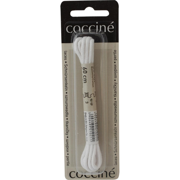 COCCINE Sznurowadła okrągłe do obuwia wizytowego i codziennego 90 cm