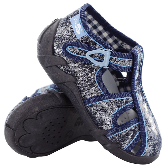 kapcie dziecięce obuwie tekstylne na rzep