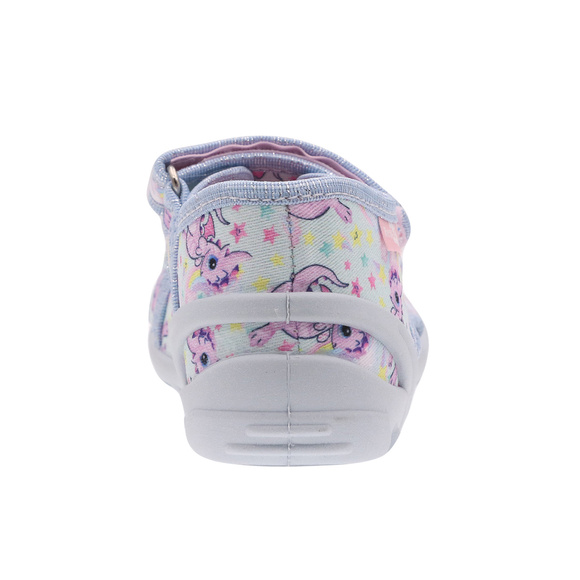 Kapcie dziecięce tekstylne sandałki na rzepy