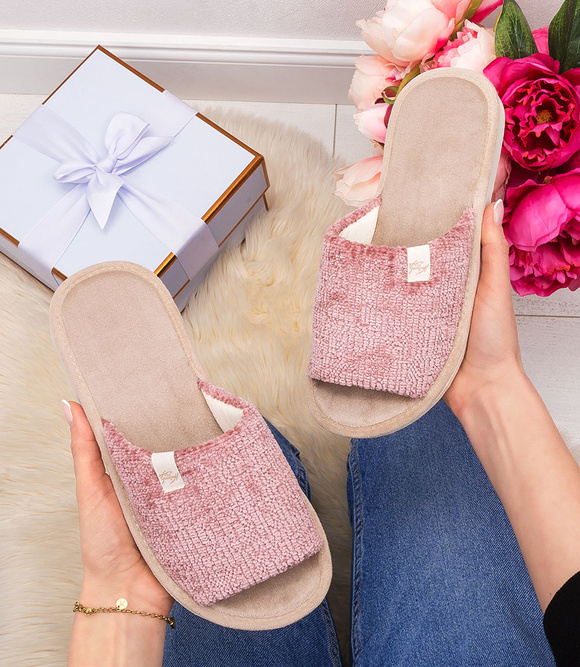 Kapcie damskie obuwie domowe odkryte palce