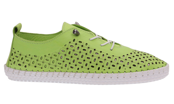 Obuwie damskie sportowe półbuty ażurowe skórzane Barefoot