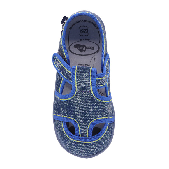 Kapcie dziecięce obuwie tekstylne na rzep