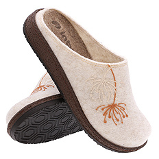 Kapcie damskie wygodne obuwie domowe Filc