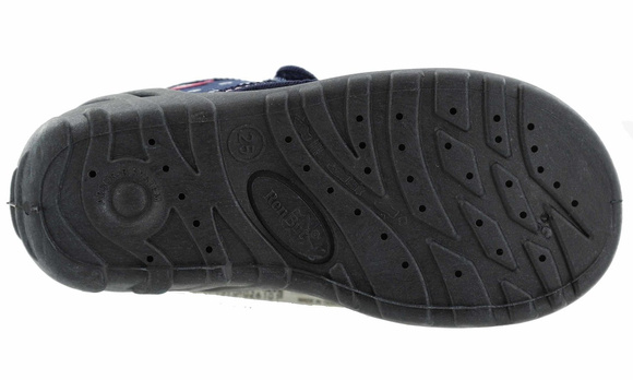 Kapcie dziecięce tekstylne sandałki na rzepy