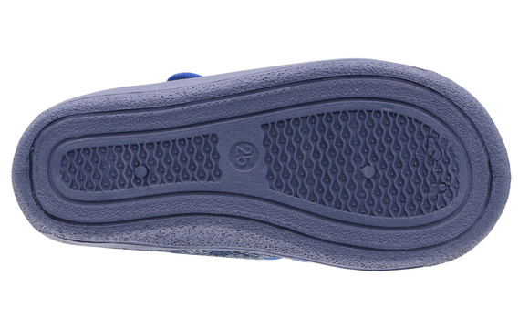 Kapcie dziecięce obuwie tekstylne na rzep