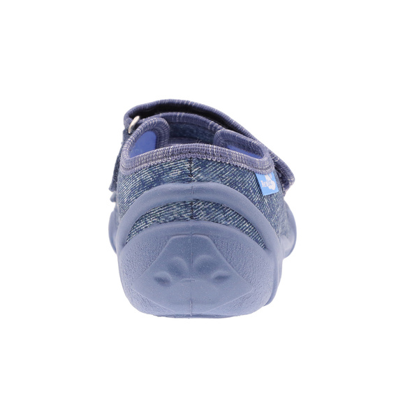 Kapcie dziecięce tekstylne sandałki na rzepy