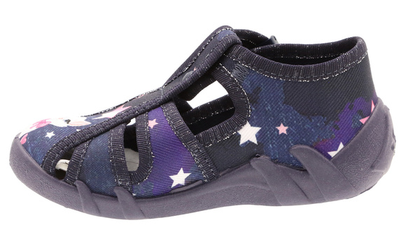 kapcie dziecięce obuwie tekstylne na rzep