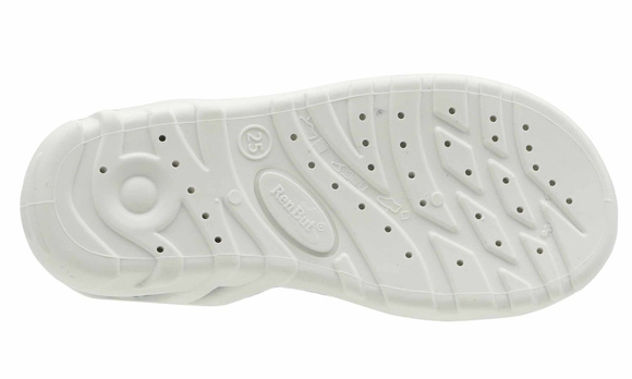 Kapcie dziecięce tekstylne sandałki na rzepy