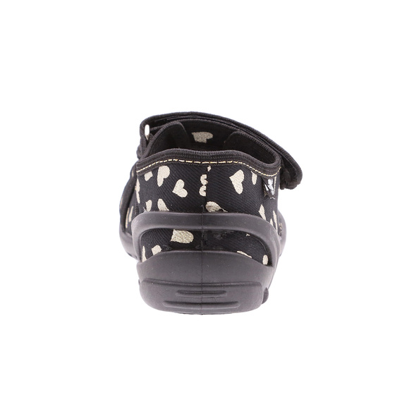 Kapcie dziecięce tekstylne sandałki na rzepy