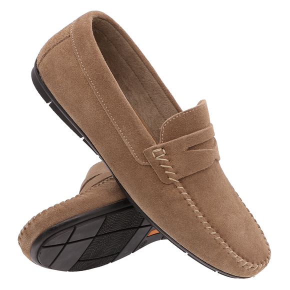 Obuwie męskie mokasyny skórzane