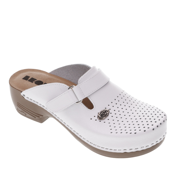 Klapki medyczne damskie wysokie profilaktyczne na rzep