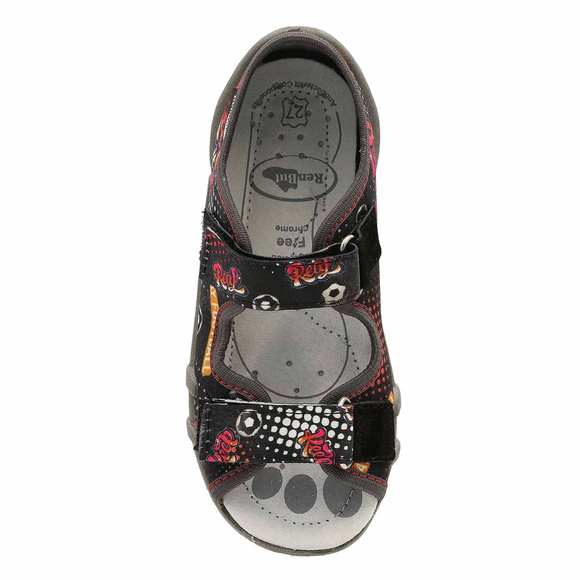 Kapcie dziecięce tekstylne sandałki na rzepy