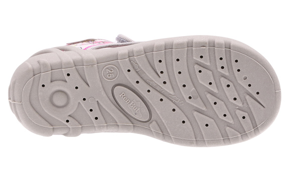 Kapcie dziecięce tekstylne sandałki na rzepy