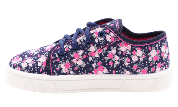 Kapcie dziecięce obuwie tekstylne trampki sznurowane