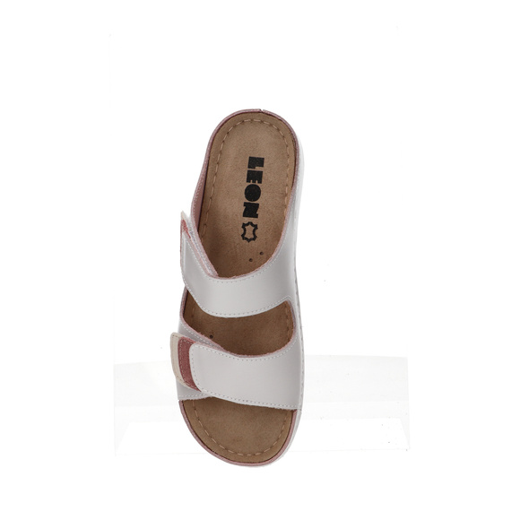 Klapki damskie casual profilaktyczne na rzepy