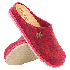 Kapcie damskie wygodne obuwie domowe Filc / wyjmowana wkładka