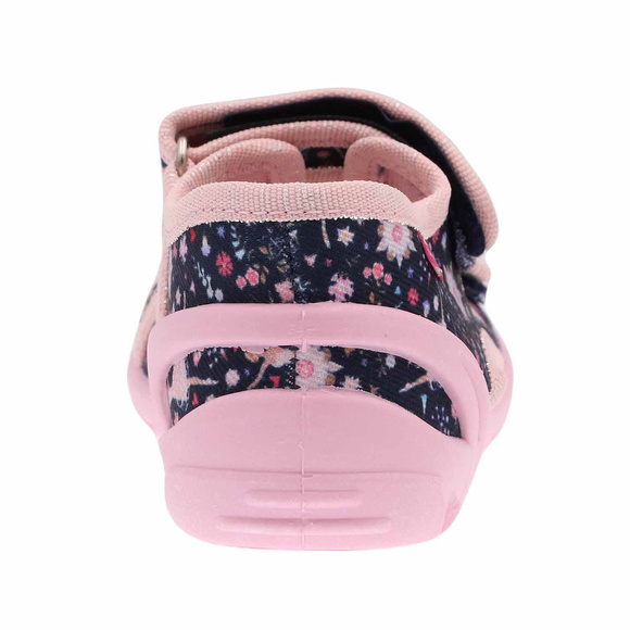 Kapcie dziecięce tekstylne sandałki na rzepy