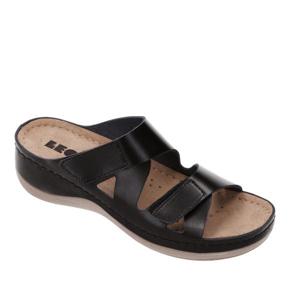 Klapki damskie casual profilaktyczne na rzepy