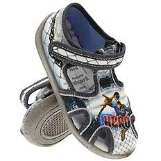 Kapcie dziecięce obuwie tekstylne na rzep