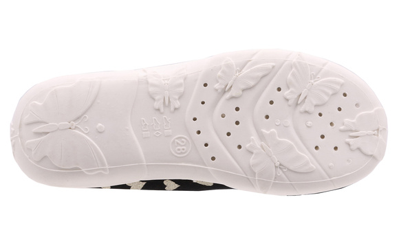 Kapcie dziecięce tekstylne na gumce