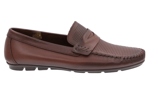 Obuwie męskie półbuty mokasyny skórzane