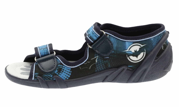 Kapcie dziecięce tekstylne sandałki na rzepy