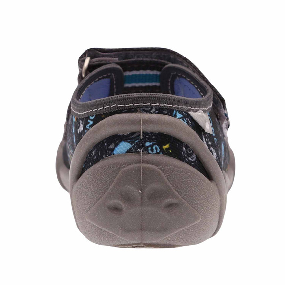 Kapcie dziecięce tekstylne sandałki na rzepy