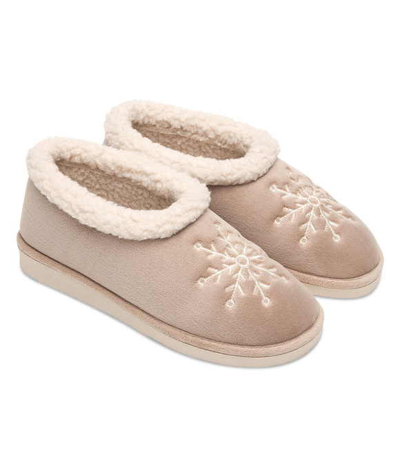 Kapcie damskie obuwie domowe ocieplane