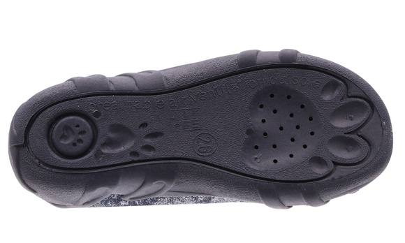 Kapcie dziecięce tekstylne sandałki na rzepy