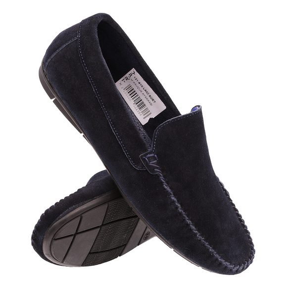 Obuwie męskie półbuty mokasyny skórzane