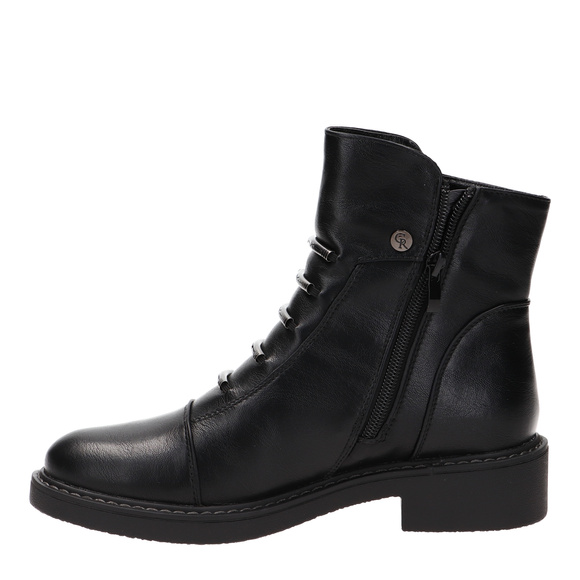 Botki zimowe damskie sznurowane z zamkiem