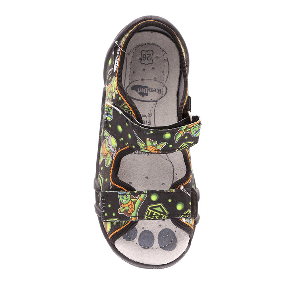 Kapcie dziecięce tekstylne sandałki na rzepy