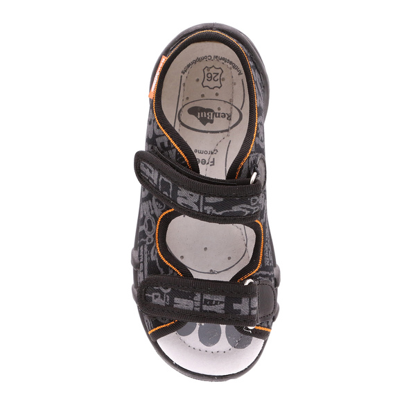 Kapcie dziecięce tekstylne sandałki na rzepy