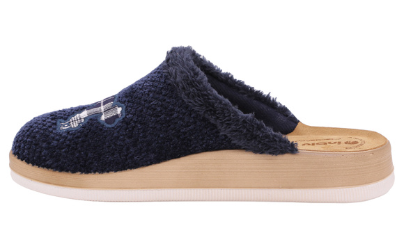 Kapcie damskie ciepłe obuwie domowe z motywem pieska