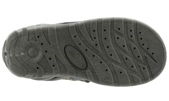 Kapcie dziecięce tekstylne sandałki na rzepy