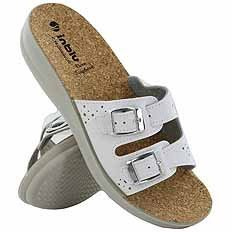 Klapki damskie medyczne regulowane na korku